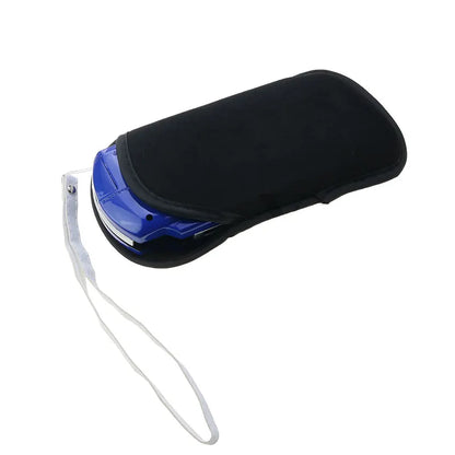 YuXi Soft Protective Carrying Case for PSP 1000/2000/3000 — Storage Pouch with Hand Wrist Lanyard for PSV & PSP Go Console