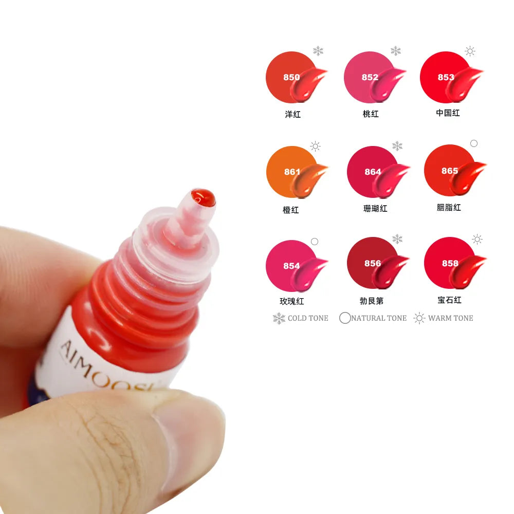 3ml Microblading Pigments: Tattoo Ink Nano Pigment Milkly Colors for Semi Permanent Makeup Sets - Enhance Eyebrows, Eyeliner, and Lips Beauty