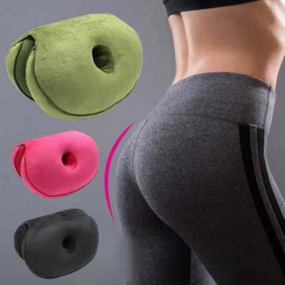 Orthopedic Dual Comfort Seat Cushion – Pelvis Support & Hip Lift Pillow for Pressure Relief & Posture Improvement
