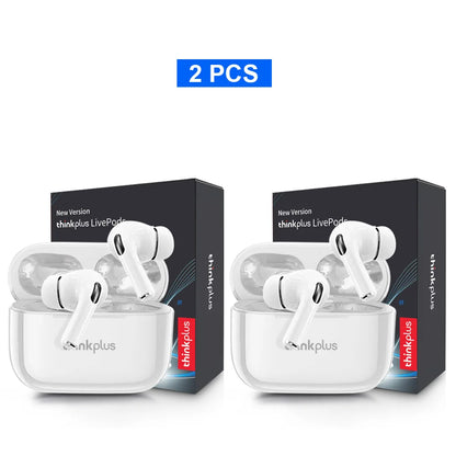 Thinkplus Wireless Bluetooth Earphones - ANC Noise Reduction, HD Mic Call & Gamer Earbuds with LED Touch Screen Control
