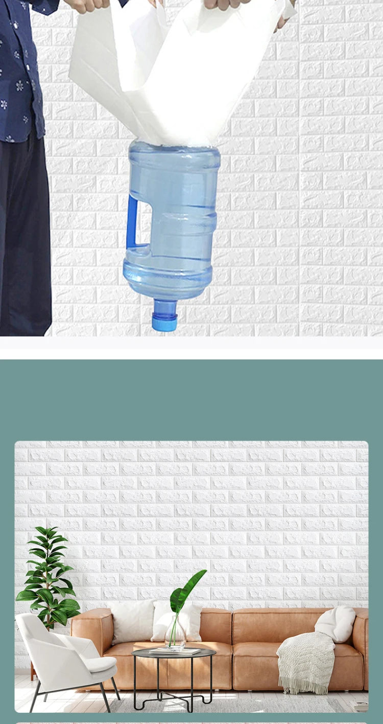 3D Self-Adhesive Foam Brick Wallpaper – Antique Waterproof Wall Stickers for Living Room & Bedroom Decoration