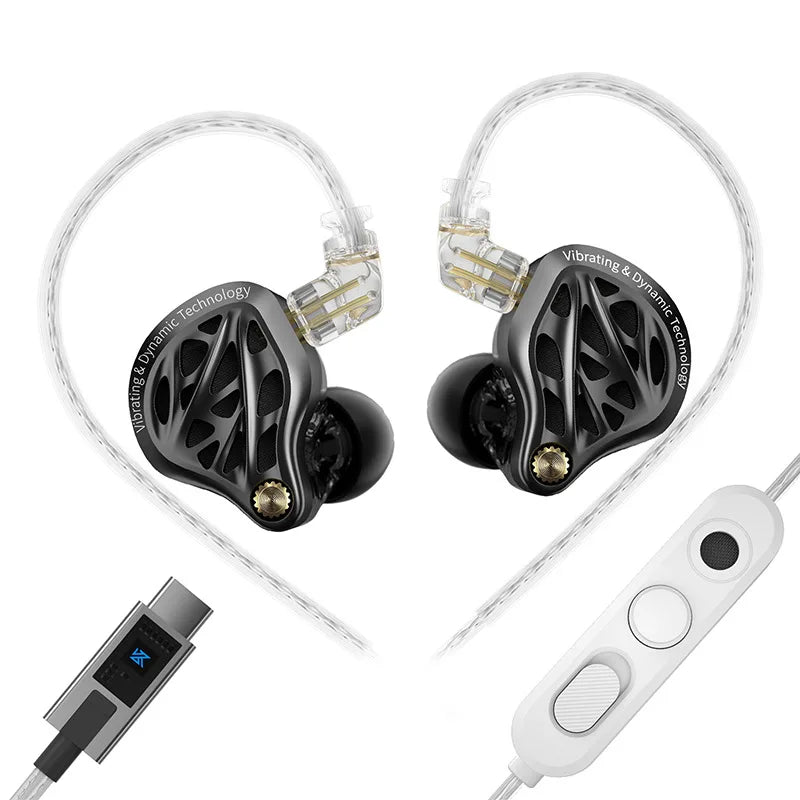 KZ Vibe X Bass Earbuds - HiFi Low-Frequency Vibration Stereo In-Ear Earphones for Music & Gaming