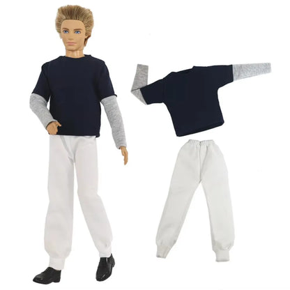 12-Inch Ken Doll Clothes – Casual Sweater Outfit, Multiple Styles Available