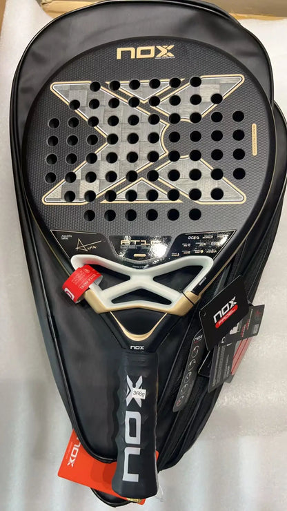 NOX Padel Tennis Racket - Carbon Fiber Diamond-Shaped EVA Sports Racquet