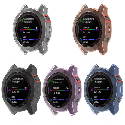 Transparent TPU Protective Case for Garmin Fenix 5/6/7 Series – Soft Slim Watch Cover
