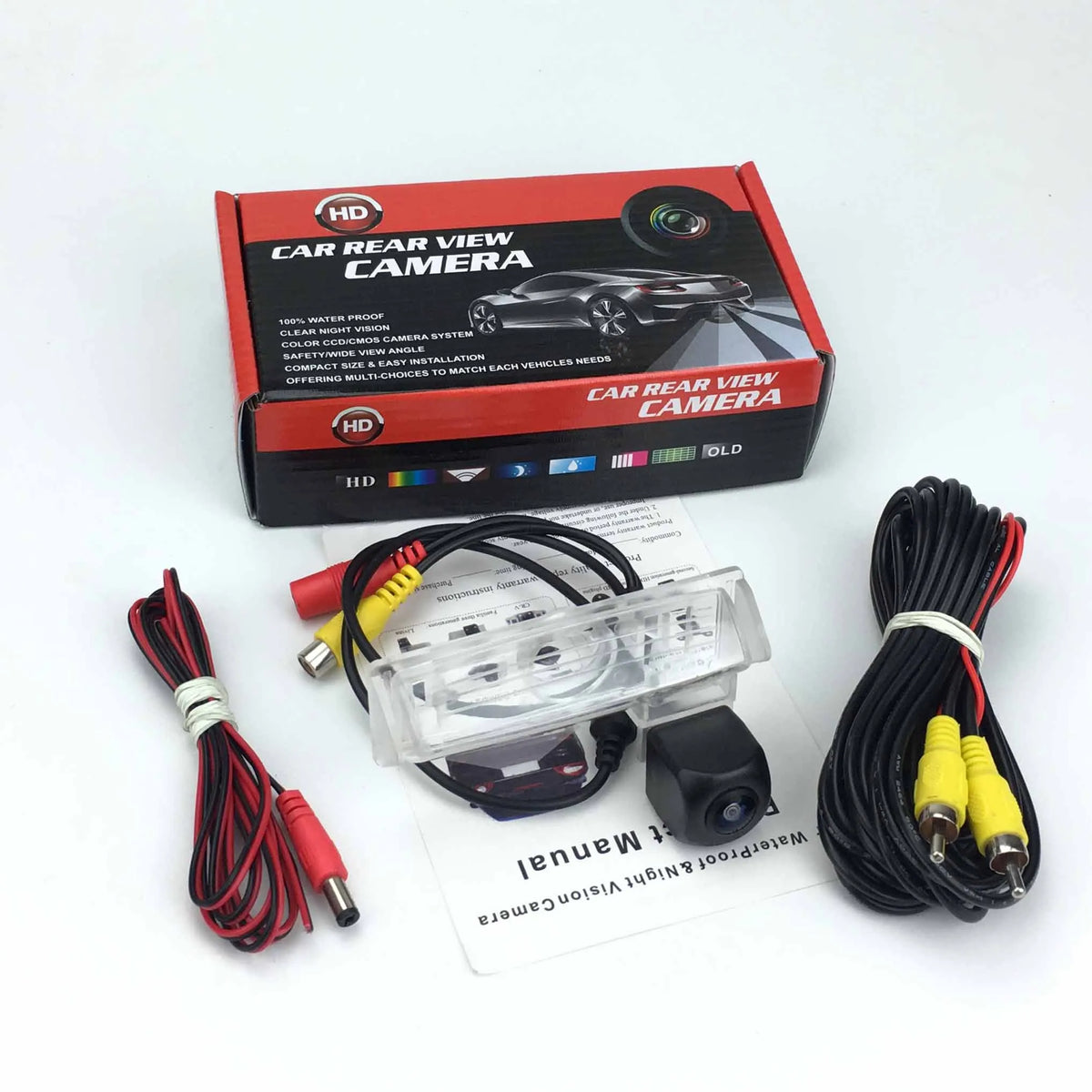 VKAUTO Toyota Camry XV40 Backup Camera - HD IP69 CCD Night Vision Rear View Camera 2006–2012