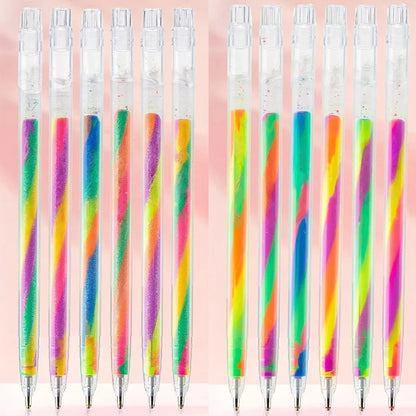 6/12/18-Piece Glitter Gel Highlighter Pen Set - 1.2mm Vibrant Color Pens for Journals, DIY Crafts and Greeting Cards