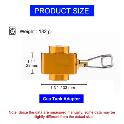 Widesea Camping Stove Propane Refill Adapter - LPG Butane Gas Filling Saver for Camping Stoves & Cylinders