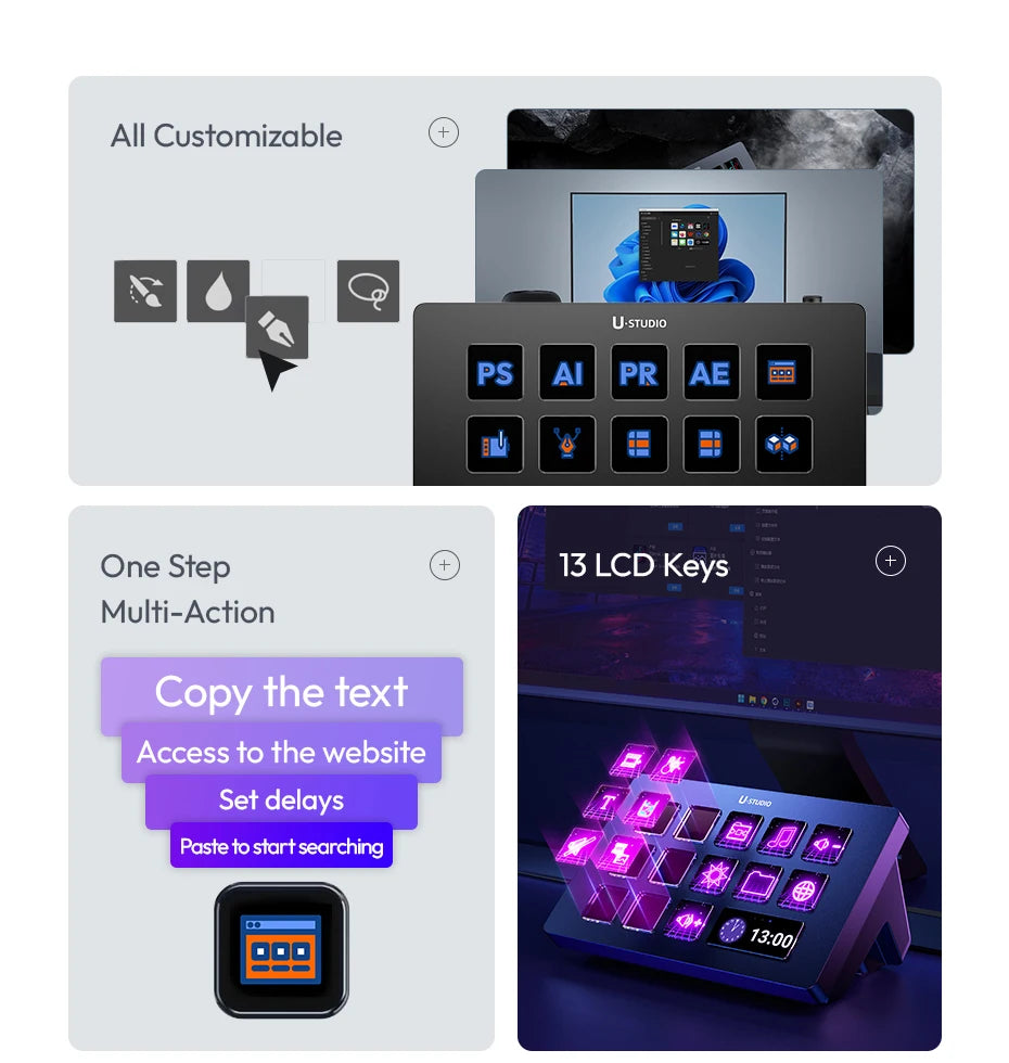 Ulanzi D200 Production Console – Studio Controller for Gaming, Livestreaming & Content Creation
