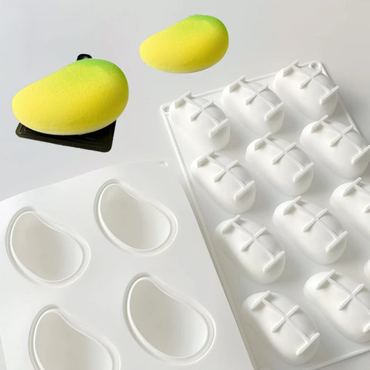 3D Mango Design Silicone Mousse & Cake Mold – French Fruit Dessert Bakeware, Chocolate Baking Tool
