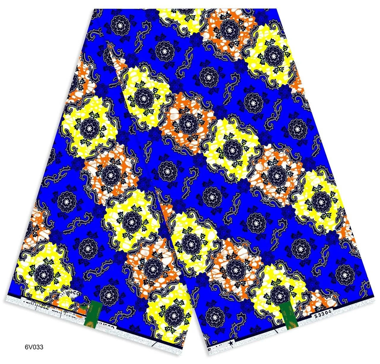 African Ankara Wax Print Fabric - 100% Cotton Soft Nigerian Real Wax Material for Women’s Party Dresses