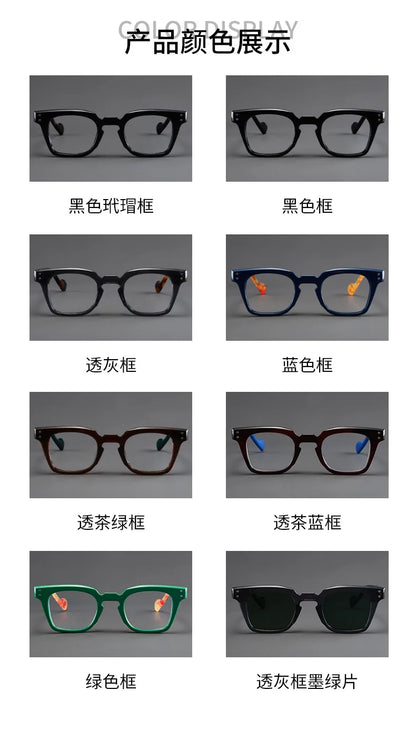 New Retro Square Frame Reading Glasses – High-Definition Printed Presbyopia Glasses for Men & Women