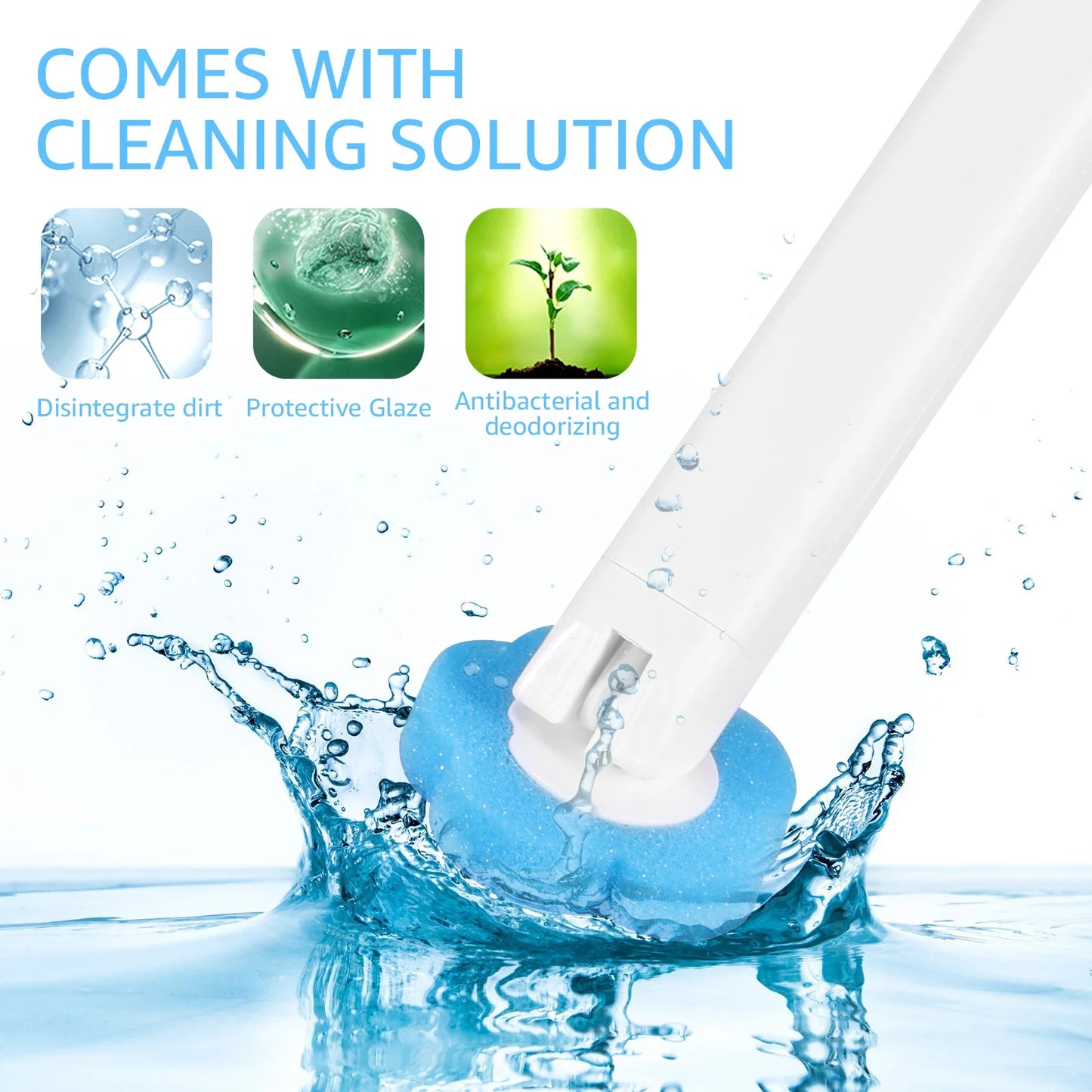 18/36Pcs Disposable Toilet Brush Kit - Wall-Mounted Bathroom Cleaning Tool with Long Handle & Refill WC Accessories