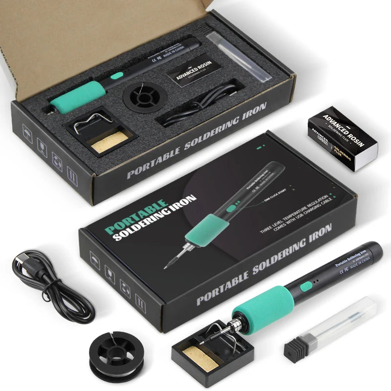 15W USB Soldering Iron — Portable Wireless Electric Soldering Tool with Type-C