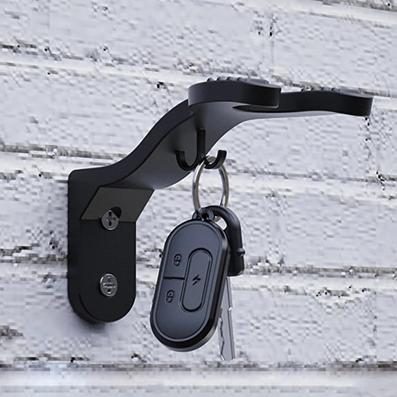 Motorcycle Helmet Hook Rack - Multipurpose Wall Mount Hanger for Luggage, Jackets, Kitchen Cabinets and Shelves