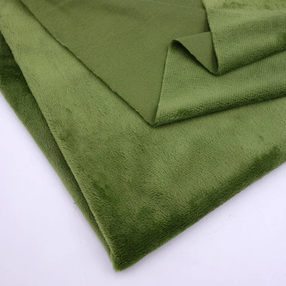 160CM/63" Wide Minky Plush Fabric – Super Soft Flannel Fabric for DIY Dolls, Toys, and Crafts, Sold by the Meter