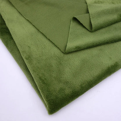 160CM/63" Wide Minky Plush Fabric – Super Soft Flannel Fabric for DIY Dolls, Toys, and Crafts, Sold by the Meter