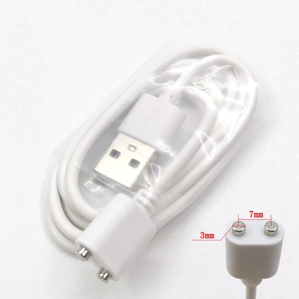 2-Pin 8mm Magnetic Charging Cable Connector – Universal Replacement Adapter for Beauty Instruments & Smart Devices, Single Piece
