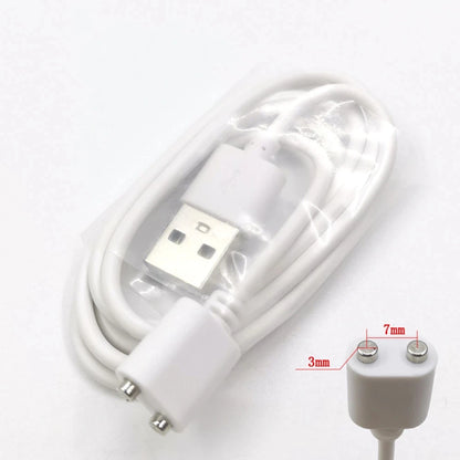 2-Pin 8mm Magnetic Charging Cable Connector – Universal Replacement Adapter for Beauty Instruments & Smart Devices, Single Piece