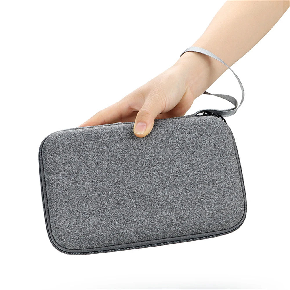 Large Capacity Travel Electronics Organizer – EVA Storage Bag for Tablet, Hard Disk, and Cables