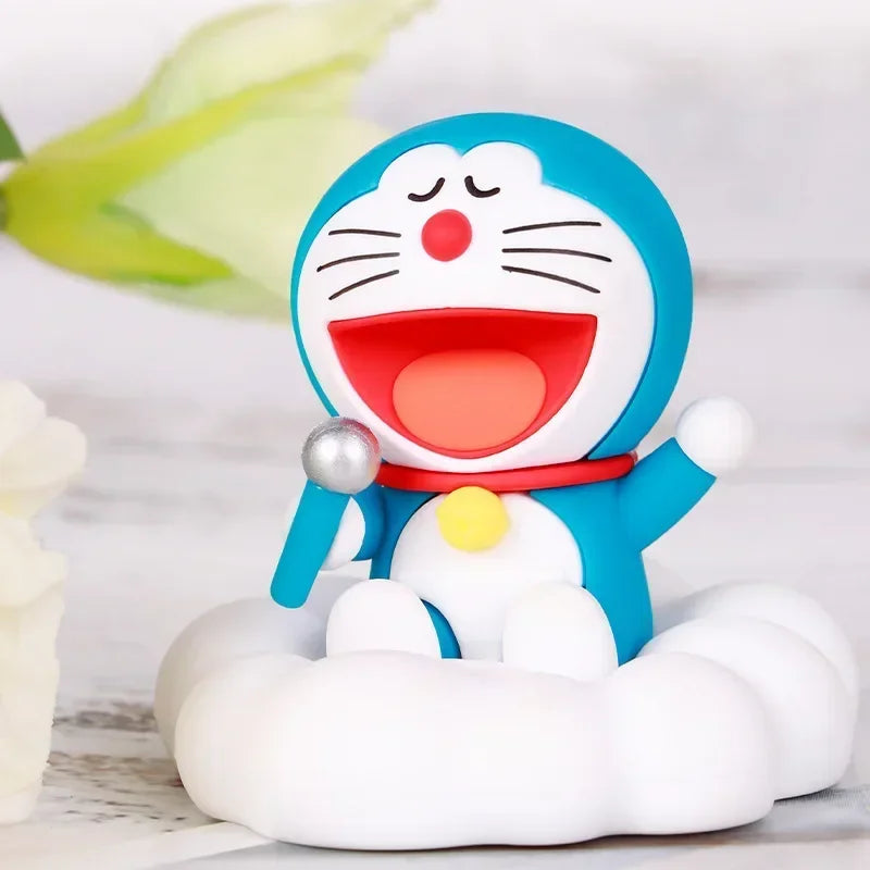 Doraemon Night Tour Starry Sky Anime Figure – Kawaii Cartoon Model Toy Car Ornament & Desktop Decor, Birthday Gift Collectible Doll