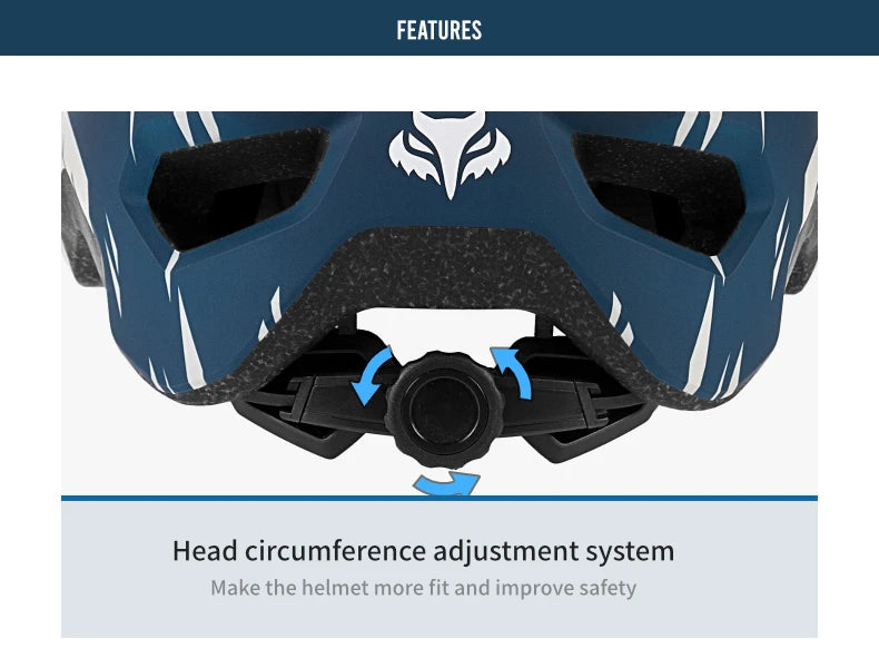 BATFOX MTB Cycling Helmet — Integrally-Molded Mountain Bike Helmet for Speed & Safety