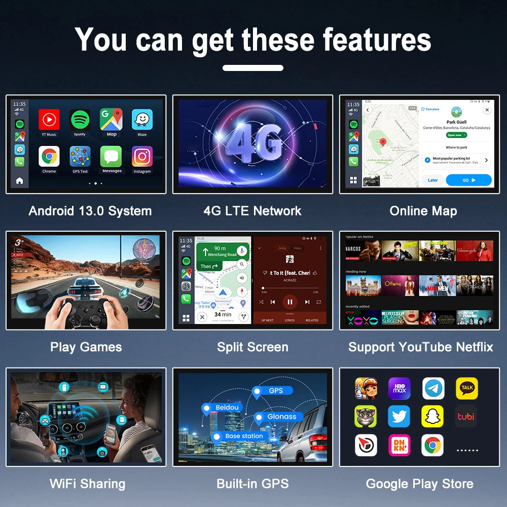 Carlinkit CarPlay AI Box — Qualcomm 6125 8-Core, Android 13, Wireless & Wired CarPlay, Android Auto for OEM Cars