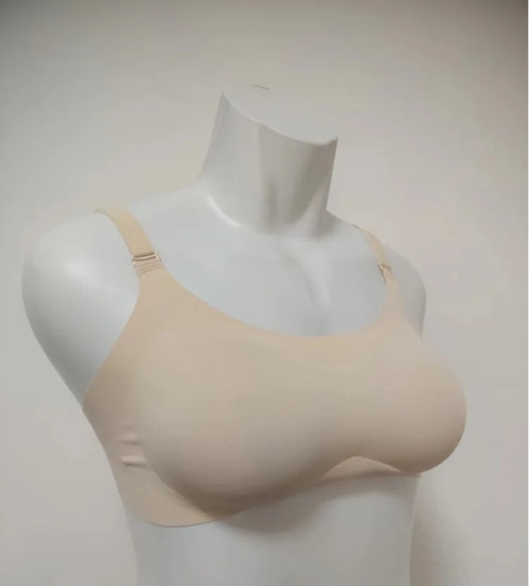 Female Anchor Fake Chest Bra – Women’s Silicone Prosthesis Underwear with Breast Pad, Sexy Oversized Lingerie for Cosplay