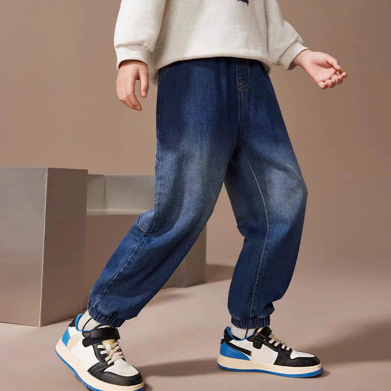 Kids Boys Skinny Jeans - Classic Denim Casual Pants for Ages 5-13