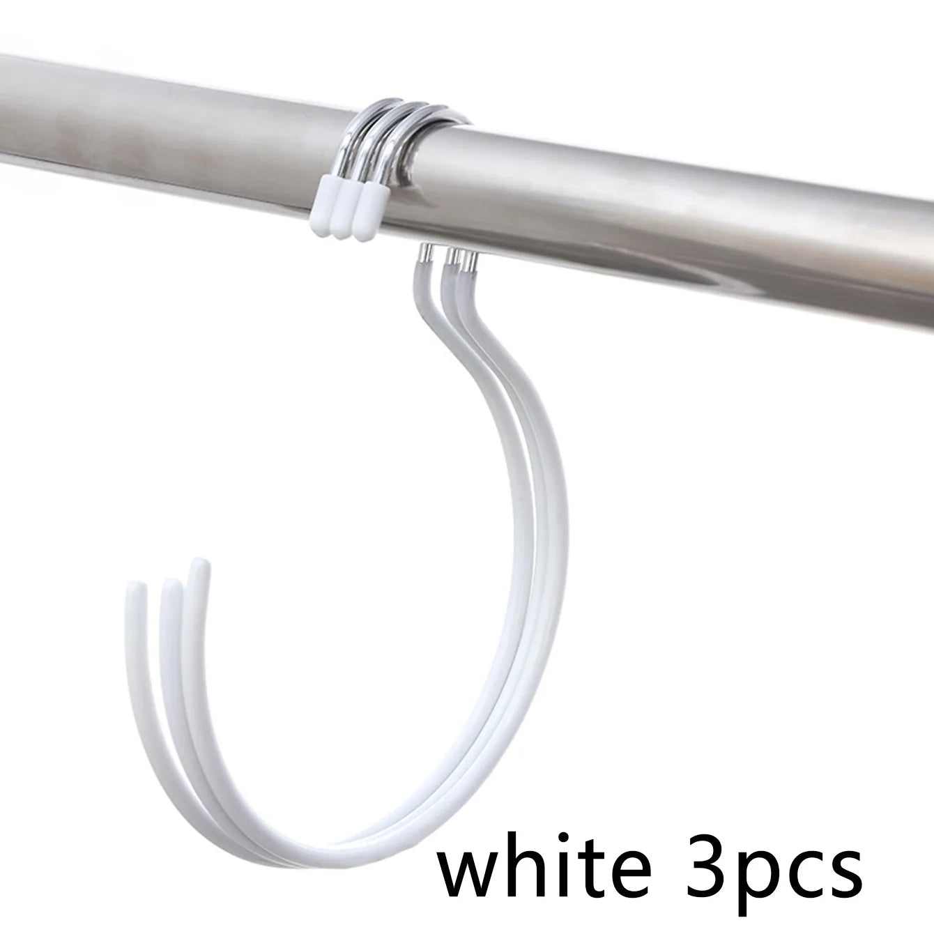Non-Slip Plastic Coated Scarf Storage Rack – Multifunctional Tie, Belt & Hat Hanger Organizer Hook for Closet (1/2/5 Pack)