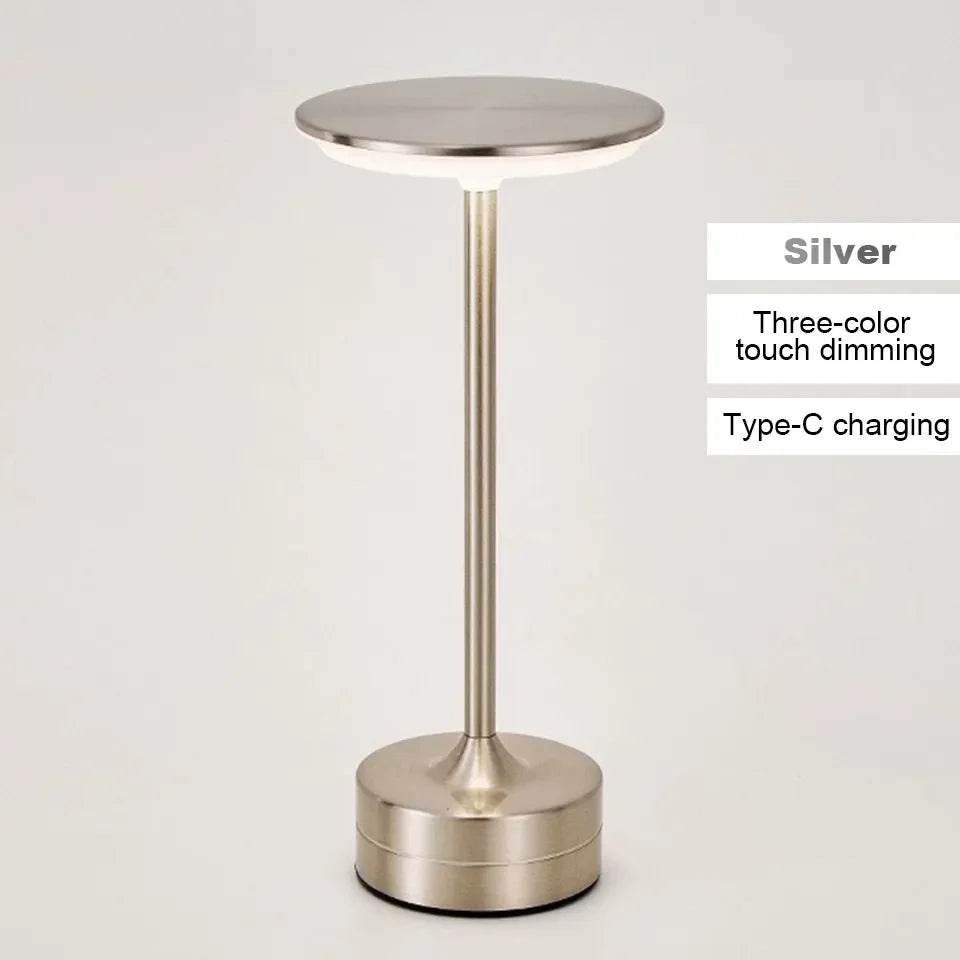 Wireless LED Table Lamp – Touch Sensor, USB Rechargeable Portable Night Light for Bedroom, Reading & Desk Decor