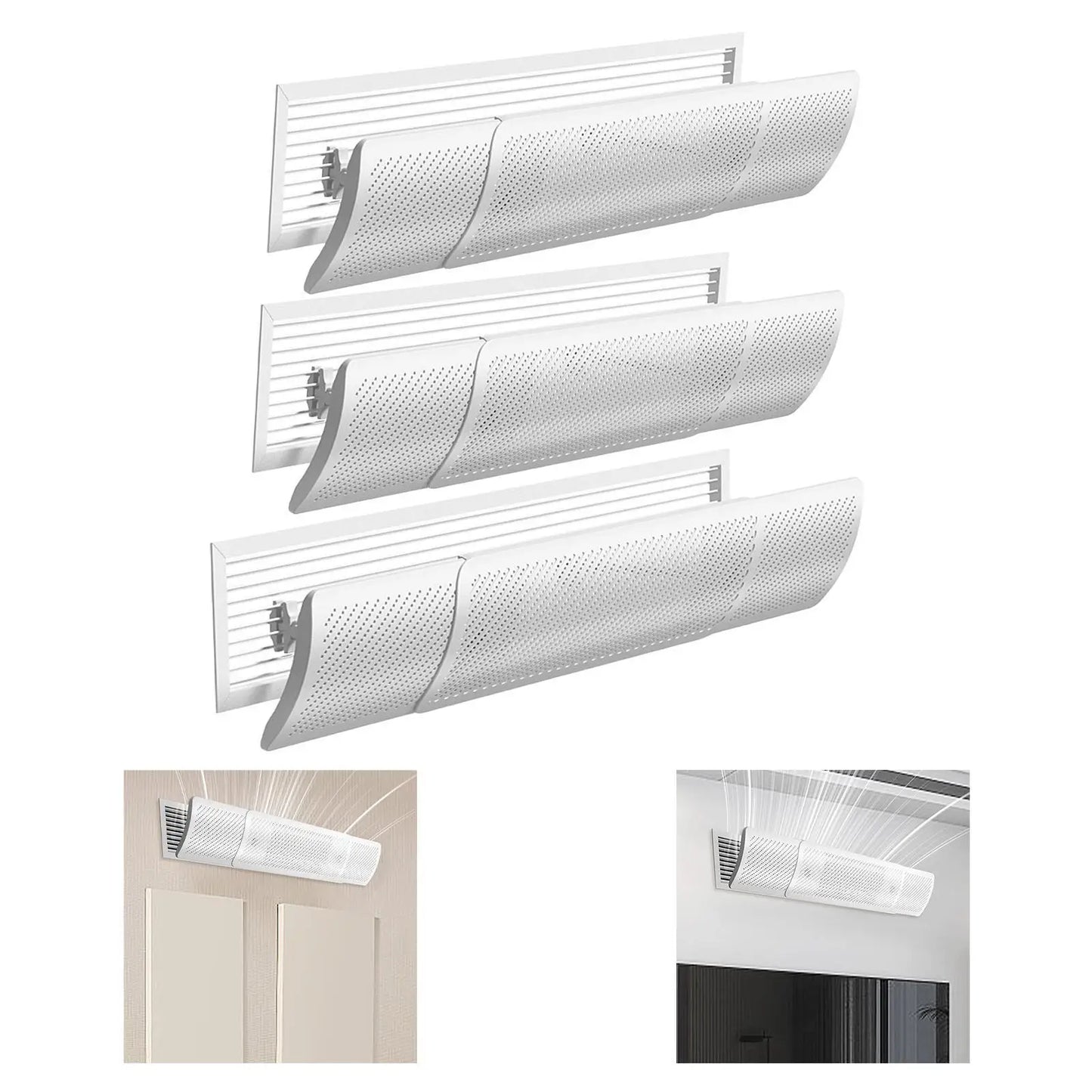 Retractable Air Conditioner Deflector – Adjustable Wind Baffle for AC Outlets, Ideal for Home, Office, Bedroom & Nursery