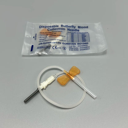 50pcs Disposable Butterfly Blood Collection Needles – Double Wing Type for Pet & Veterinary Use
