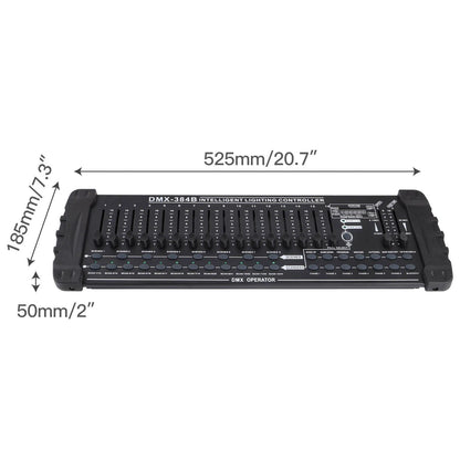 Yiflamefly 384 Channel DMX512 Lighting Controller - Stage Light Programming Console for DJ, Concert & Professional Events