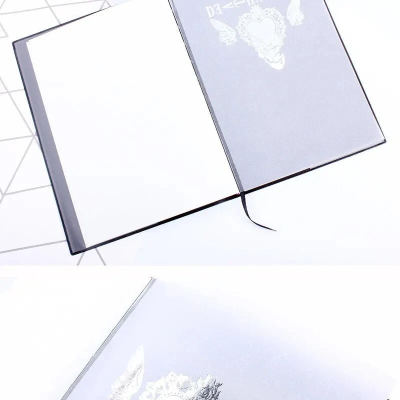 A5 Anime Notebook Set – Leather Journal, Feather Pen, Animation Art Writing Notepad, Christmas Gift