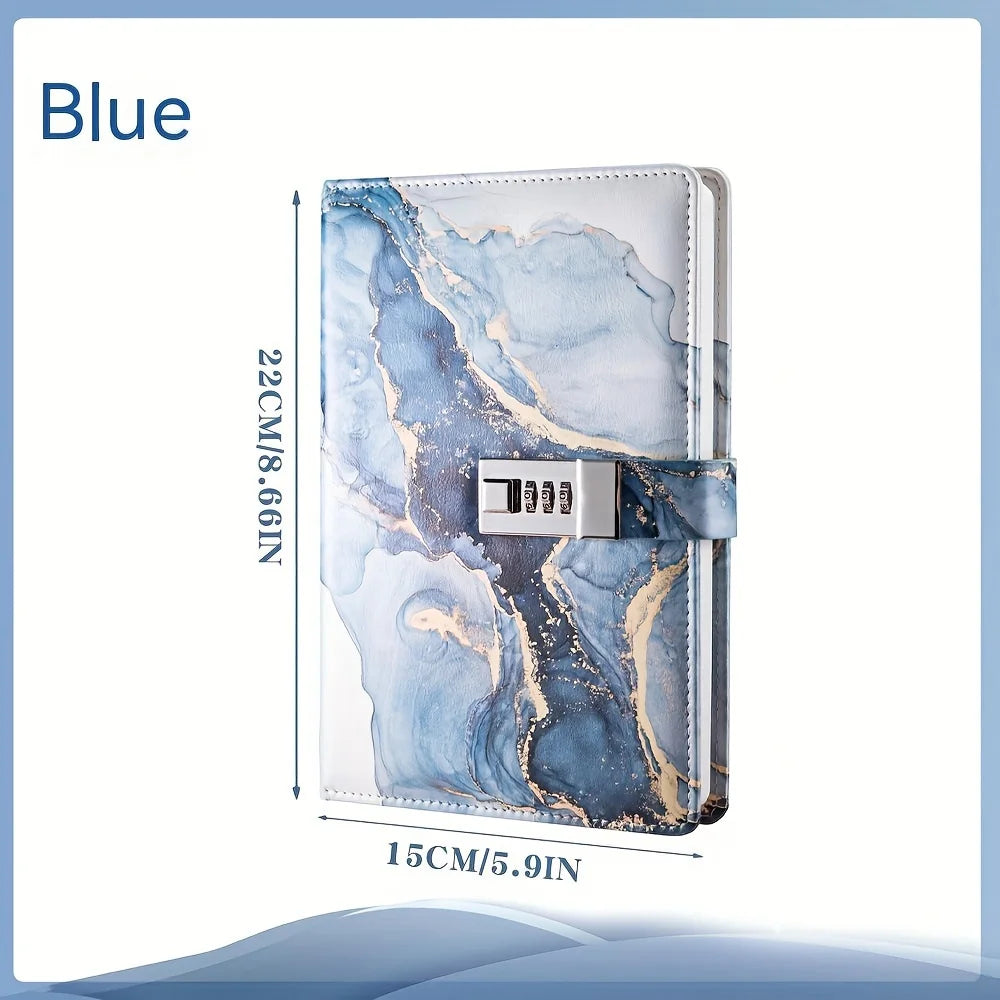 A5 Fashion Password Book with Lock – Creative Journal Notebook & Student Notepad Stationery