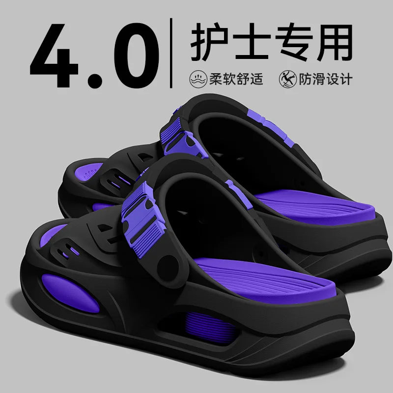 Men's Arch Support Slippers - EVA Anti-Slip Thick Sole Summer Sandals for Driving
