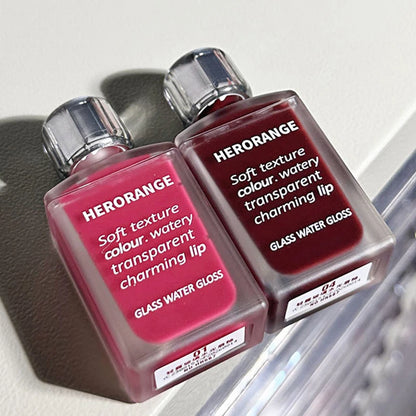 Glass-Like Lip Lacquer - Mirror Shine Hydrating Smudge-Proof Long-Wear Lip Gloss