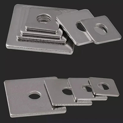 Square Flat Washer DIN436 — 304 Stainless Steel M3, M4, M5, M6, M8 High-Quality Washer Plates
