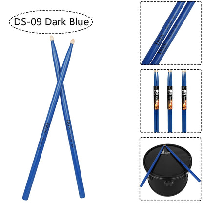 5A Maple Drumsticks – DS-09 Multicolor Drum Mallets, Professional Percussion Musical Instrument Accessories