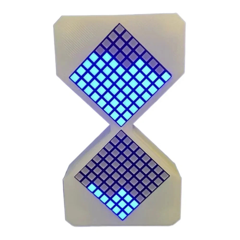 Cyber Style LED Electronic Hourglass Timer – Gravity Sensing Digital Sand Clock (1–30 Min), DIY Tech Desk Decor & Modern Home Decoration Gadget