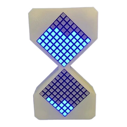 Cyber Style LED Electronic Hourglass Timer – Gravity Sensing Digital Sand Clock (1–30 Min), DIY Tech Desk Decor & Modern Home Decoration Gadget