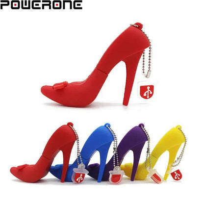 High-Heeled Shoes USB Flash Drive – 16GB/32GB/64GB/128GB Creative Handbag Memory Stick for Women