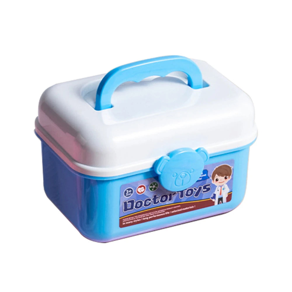 WizKidz Doctor Nurse Role Play Set - Medical Tools with Stethoscope & Injectors, Pretend Play Trolley Box, Ideal Gift for Kids