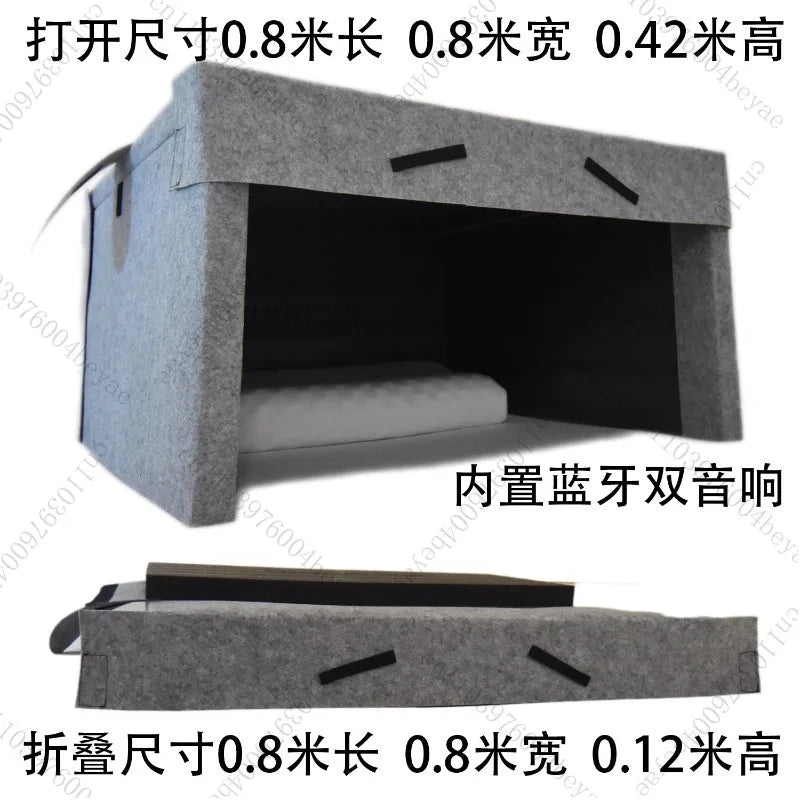 Windshield Soundproof Sleep Tent - Blackout Cover for Low-Frequency Noise Reduction & Restful Sleep