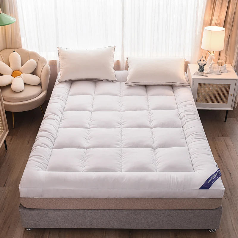 Queen Mattress Topper for Body Pain Relief - 1000 GSM Extra Thick 7D Fiber Mattress Pad Cover with Deep Pocket Fit