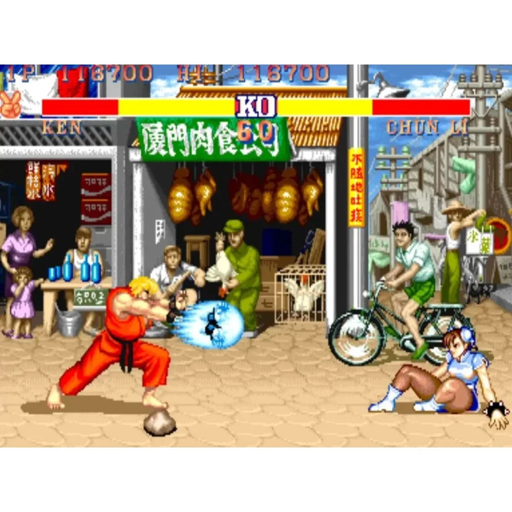 Super Street Fighter II GBA Game Cartridge – 32-bit Retro Console Game Card, English Version for DS/NDSL (USA/EU Edition)