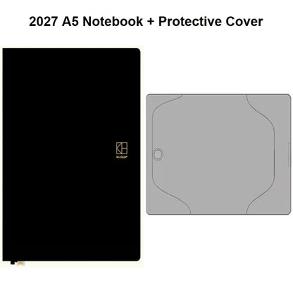 Kinbor 2027 A5/A6 Planner Notebook - Full-Year Daily Journal & Monthly Agenda for Time Management