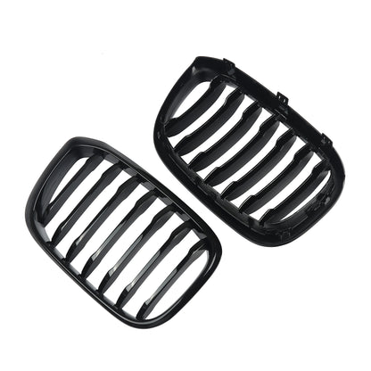 MagicKit Front Bumper Grill for BMW X3 X3M G01 & X4 G02 (2018-2020) — Gloss Black Single Slat Sport Style Replacement