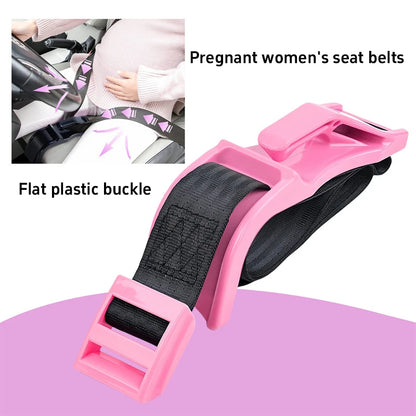 Pregnancy Seat Belt Adjuster - Maternity Car Safety Belt Protector for Comfortable Driving and Belly Pressure Relief